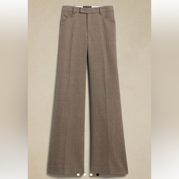 NWT Wide Leg Italian Wool Dress Pants - Picture 1 of 6
